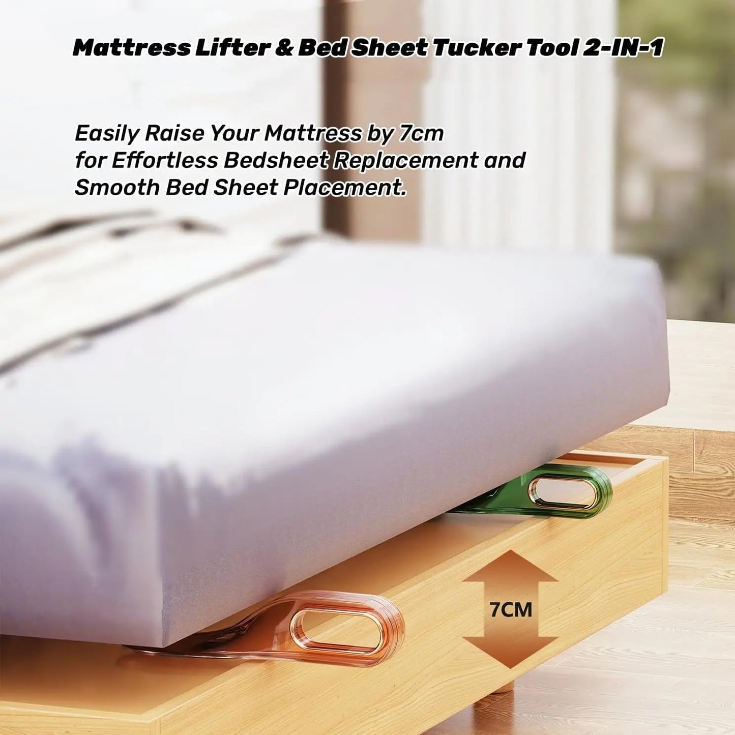 Mattress Lifter Stand & Bed sheet Tucker Tool